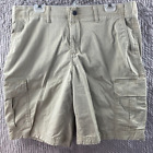 George Light Khaki Beige Casual Dad Shorts Above the Knee Men's 36"