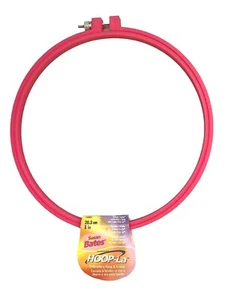 Susan Bates Hoop-La Plastic Embroidery Hoop and Frame 8"- Pink - Picture 1 of 6
