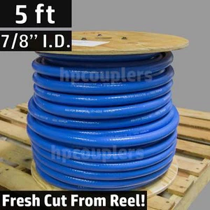 5 ft 7/8" ID FlexFab 5526 Blue Silicone Heater Hose 22mm 350F Radiator Coolant - Foto 1 di 2