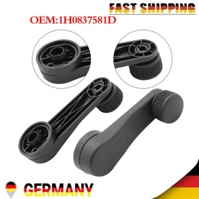 DHL 2 x Fensterkurbel Handkurbel Für VW T4 T5 Transporter Golf Seat #1H0837581D - Bild 1 von 4