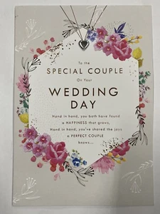 Hallmark Wedding Card To The Special Couple On Your Wedding Day Ol - Picture 1 of 4