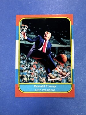 Дональд Трамп 2024 MAGA ~ 45-й президент ~ 1986 Fleer-Like дизайн ~ промо Oddball - Изображение 1 из 3