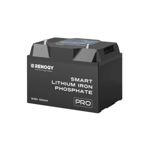 Renogy 12V 100Ah Pro Lithium Iron Phosphate Battery w/Bluetooth & Self-heating - Picture 1 of 8