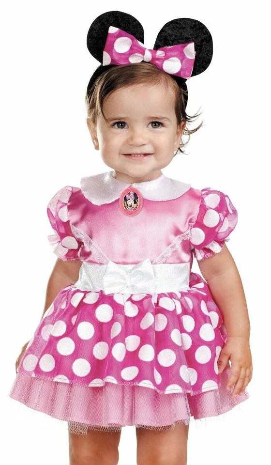 Disfraz de Minnie Mouse rosa infantil Foto 1 de 1