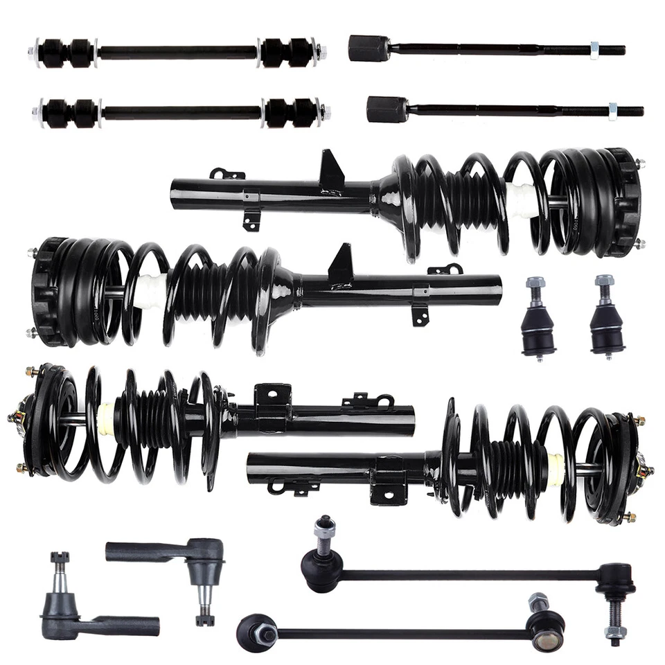 For 1996-2007 Ford Taurus Front Struts Rear Shocks Control Arm Sway Bar 14pc Kit - Image 1 of 1