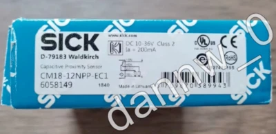 1PC New in box SICK CM18-12NPP-EC1 6058149 proximity switch - Image 1 of 2