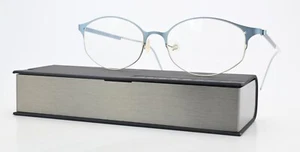 Lindberg Glasses Frame Mod 4115 Ice Blue Satin Fine Oval Strip Titanium Denmark - Picture 1 of 11