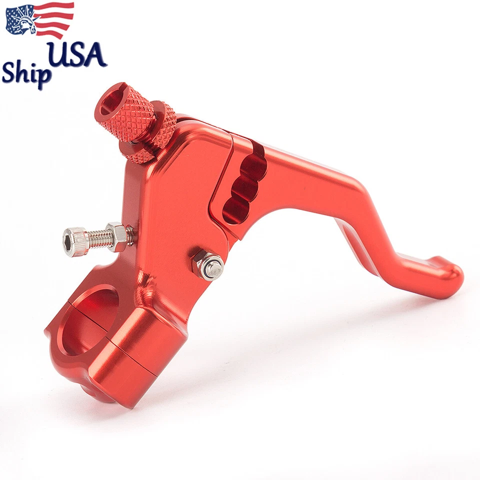 Palanca de embrague de cable de rendimiento CNC rojo CNC para CRF250X/CRF450R/CRF450X 02-16 Foto 1 de 4