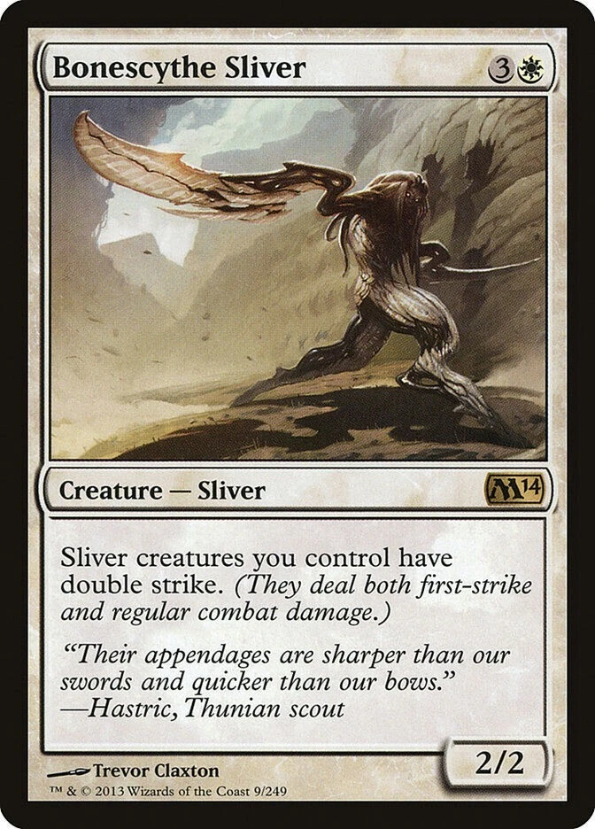 FOIL MTG NM Bonescythe Sliver - [Magic 2014 - Image 1 of 1
