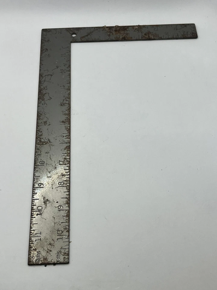 Vintage Tools Carpenter Square Steel 8-Inch by 12-Inch Silver - Image 1 of 3
