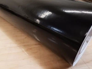 Adesivo adesivo permeante 24" vinile artigianale lettera taglio nero lucido - Foto 1 di 3