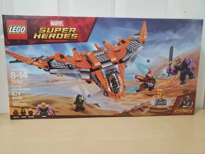 LEGO 76107 Marvel Super Heroes Thanos: Ultimate Battle NEW SEALED RETIRED - Image 1 of 3