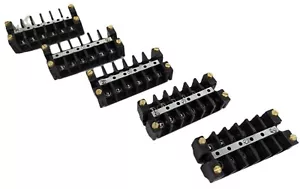 5 GE EB27B06S Terminal Blocks with Barrier 6 Position 0.63" Spacing 600V 30A NEW - Picture 1 of 7