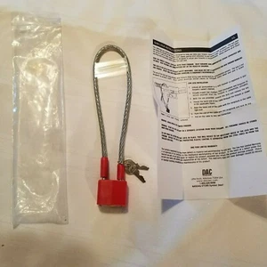 Cerradura de cable para pistola DAC dos llaves armas de fuego almacenamiento de armas de seguridad - Imagen 1 de 11