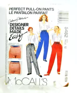 McCalls Schnittmuster #5482 Palmer Pletsch Design Pull On Hose Gr. 12 ungeschnitten - Bild 1 von 3
