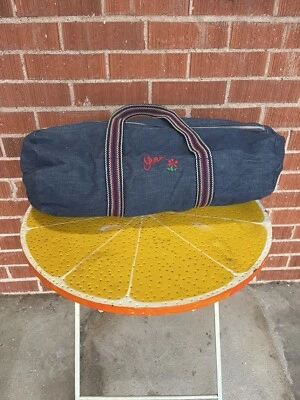 Bolso de Lona Vintage Años 50/60 Denim Bordado Foto 1 de 4