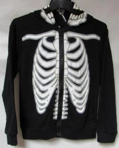 Skeleton Unisex Youth Size Large (10/12) Full Zip Mask Hoodie A1 6124 - Picture 1 of 3