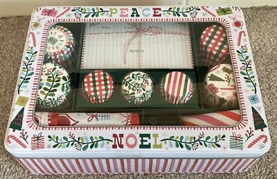 Meri Meri Sweet Treats Bakery Tin Apron Cupcake Liners Recipe Cards Icing Bag - Image 1 of 4