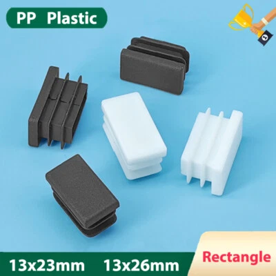 Tapón de tubo rectangular PP plástico tapones de extremo tapones de tubo tapones 13x26 mm Foto 1 de 4