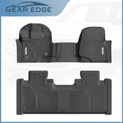 3D Floor Mats for 2015-2025 Ford F-150 SuperCab All Season TPE Rubber Car Liners Foto 1 de 4