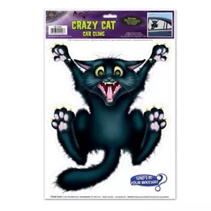 BACKSEAT CRAZY CAT CLINGS by Beistle Company 01048 - Picture 1 of 2
