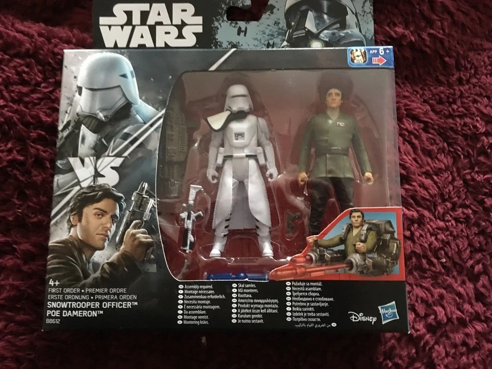 Star Wars  Snow Trooper officer  and  Poe Dameron  figure set - Image 1 of 1