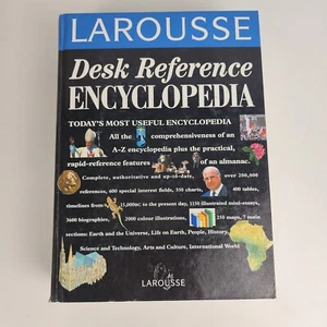 Larousse Desk Reference Encyclopedia by James Hughes Hardcover 1995 - Picture 1 of 8
