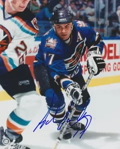 ADAM OATES Signed WASHINGTON CAPITALS 8X10 Photo w/COA - Picture 1 of 1