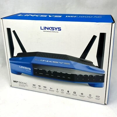 Linksys WRT1900AC 1300 Mbps 4 Port Dual-Band Wi-Fi Router - Image 1 of 4