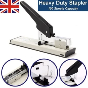 Kapazität Schwerlast Verstellbar Metall Hefter Papier Buchbinder Schule Büro Neu - Bild 1 von 9