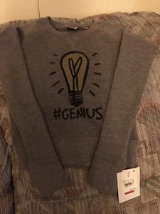 NWT Boys XS Junk Food Sweatshirt Hasbro Game Night Genius - Picture 1 of 2