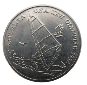 ROMANIA 10 LEI 1996 KM# 122 SUMMER OLYMPICS ATLANTA USA - WINDSURFING UNC - Picture 1 of 2