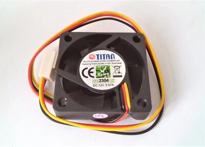 5 x Titan Gehäuselüfter/ TFD-4010M12Z - 40x40 10 mm - 8,3m³/Std. - NEU in OVP - Bild 1 von 3