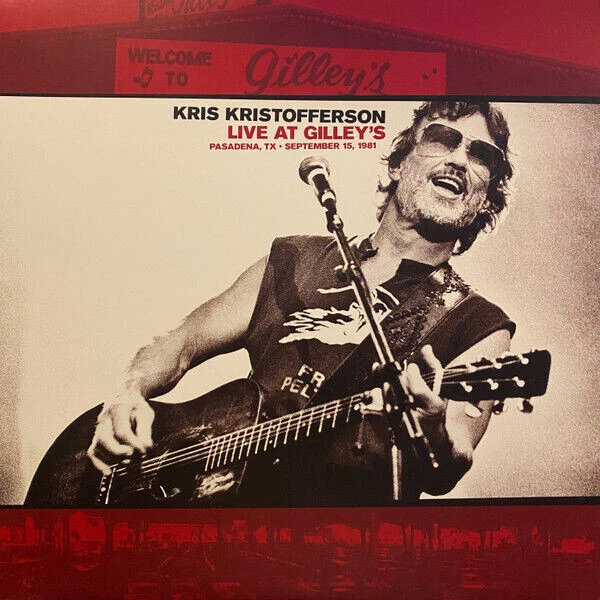 Kris Kristofferson – Live At Gilley's - Red & White LP Vinyl Record 12" - NEW - Image 1 of 1
