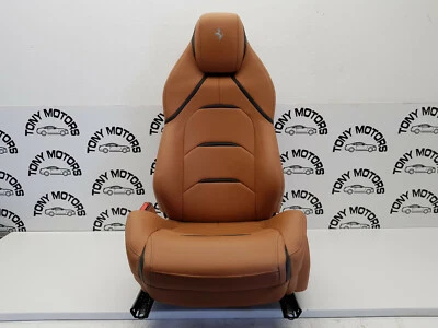 2017 FERRARI GTC4 LUSSO FRONT UK RIGHT O/S DRIVER COMPLETE LEATHER SEAT GENUINE - Image 1 of 4