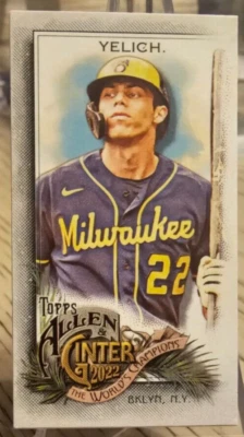 2022 Topps Allen & Ginter Mini Christian Yelich #74 Brewers - Image 1 of 2