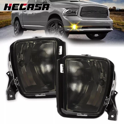 Luces antiniebla luces de parachoques de conducción con bombillas izquierda+derecha para Dodge Ram 1500 2013-2018 Foto 1 de 4