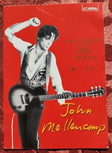 JOHN MELLENCAMP TICKET BILLET CARTE CONCERT AU ZÉNITH DE PARIS LE 13 AVRIL 1992 - Picture 1 of 2