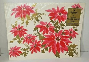 Juego de 8 tapetes de lugar reutilizables de colección sello efímero sello distintivo de 8 ""Plan-A-Party"" retro elegantes - Imagen 1 de 6