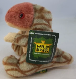 WILD REPUBLIC PLUSH DINOSAUR T REX NWT 5 INCHES TALL - Picture 1 of 4