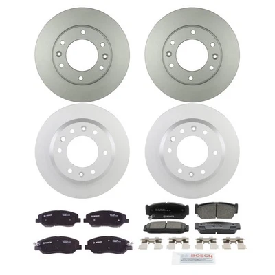 Kit de pastillas de freno y rotor de cerámica Bosch QuietCast para Kia Sedona 2006-2006 Foto 1 de 4