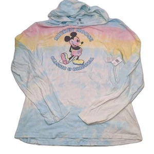 Disney Parque Temático Mickey Mouse Clásico Tie Dye Ligero Sudadera con Capucha Camisa GRANDE - Imagen 1 de 7
