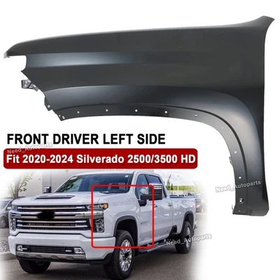 Left Fender For Chevrolet Silverado 2500 HD /3500 HD 2020 2021 2022 2023 2024 - Image 1 of 4