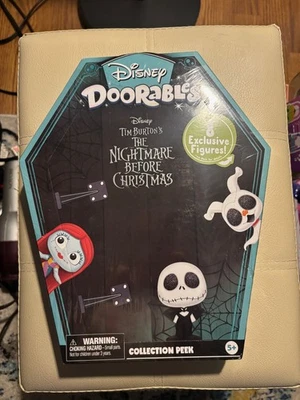 Disney Doorables Nightmare Before Christmas Peek 8 Figures Coffin Collection NEW - Image 1 of 2