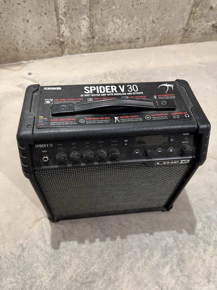 Line 6 SPIDER V 30 MKII 1 x 8" Speaker(s) Amplifier Guitar - Image 1 of 4