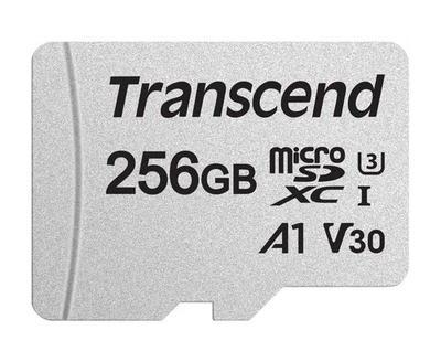 Transcend microSD card 256GB UHS-I U3 V30 A1 Class10 [Free data recovery softwar - Image 1 of 4