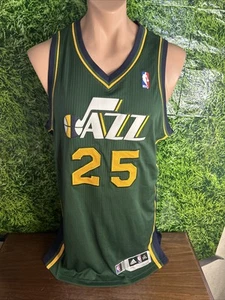 2011-12 Utah Jazz Basketball #25 Al Jefferson Game Jersey Green Size 2XL+2 - Picture 1 of 5