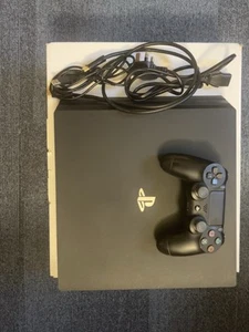 Sony PS4 Pro 1TB Black Console with All Cables - Picture 1 of 1