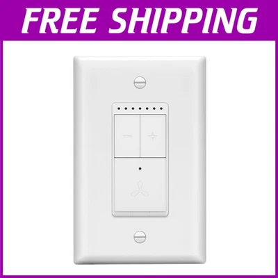 Elegant Smart Fan Control Switch with 4-Speed Settings & Alexa Compatibility - Image 1 of 4