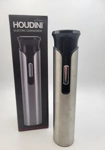 Houdini Electric Corkscrew in Stainless Steel and Black - Picture 1 of 5